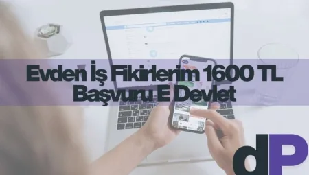 Evden İş Fikirlerim 1600 TL Başvuru E Devlet